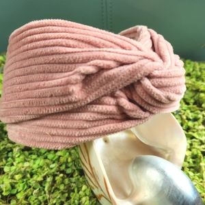 GENIE Eugenia Kim Blush Pink Wide Wale Cordoroy Anthropologie  Comfy Headband OS